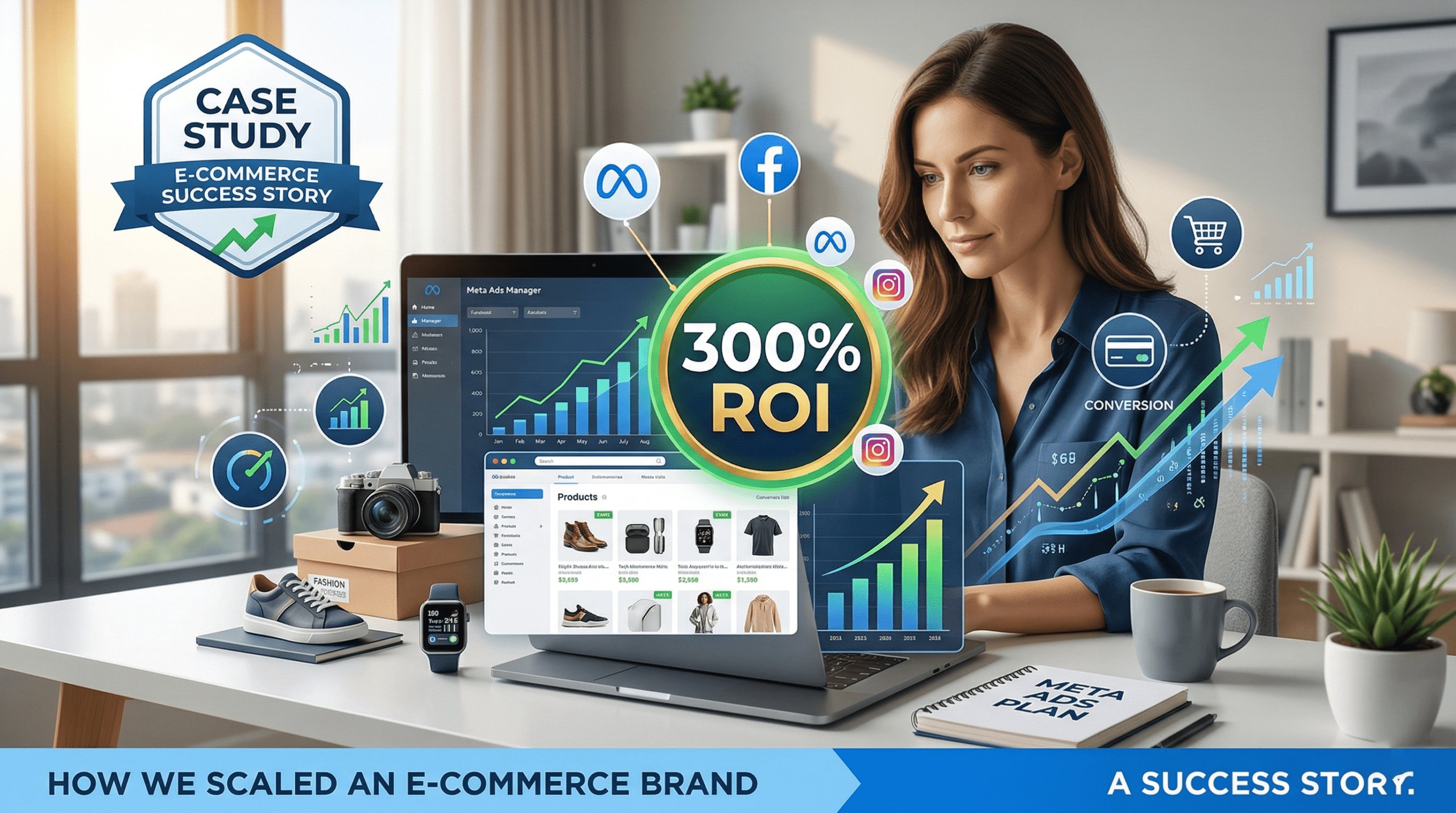 Case Study: How We Scaled an E-commerce Brand with a 300% ROI on Meta Ads